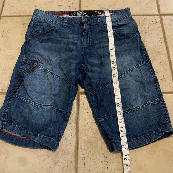 Dark Black by ProjekRaw Denim Cargo Shorts - Size 31 - Picture 7 of 7